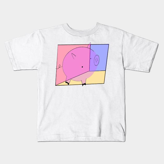 Genesis Pig Kids T-Shirt by TubaPants